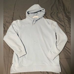 Cuts Clothing Split Hem Hoodie Carolina Blue